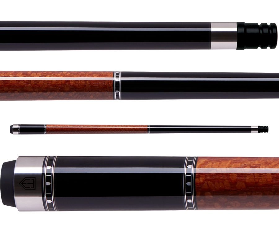 ct107nw_01 Cuetec Cynergy Truewood Leopard Wood Grip Pool Cue - Image 1
