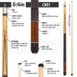 SCHON CX01 POOL CUE - Image 4