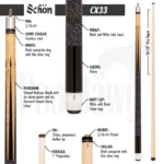 Schon CX33 Pool Cue - Image 2