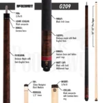 MCDERMOTT G209 POOL CUE - Image 2