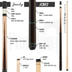 Jacoby JCB02 HB2 Custom Pool Cue - Image 2