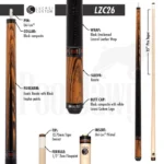 LUCASI LZC26 CUSTOM POOL CUE - Image 2