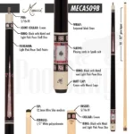 MEUCCI BMC CASINO 9 BLACK POOL CUE - Image 2