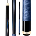 PREDATOR 4 POINT BLACK WITH BLUE LINEN WRAP SNEAKY PETE POOL CUE