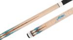 Predator Virtuoso Curly Maple/Turquoise No Wrap Pool Cue
