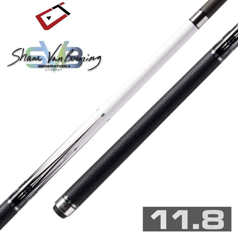 cuetec_svb_gen_2_white_-_thailand_pool_tables Cuetec SVB Gen 2 Carbon Cue - Leather Wrap White 11.8mm - Image 1