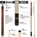 Joss JOS176 Pool Cue - Image 3