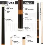 Joss Limited Series JOS213 Pool Cue - Image 4