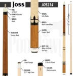 Joss Limited Series JOS214 Pool Cue - Image 3